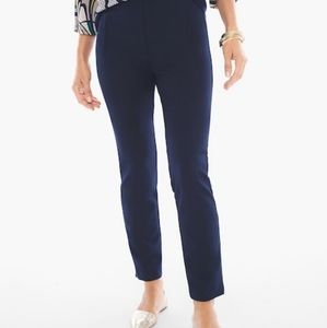 CHICO'S - JULIET ANKLE PANTS NAVY BLUE